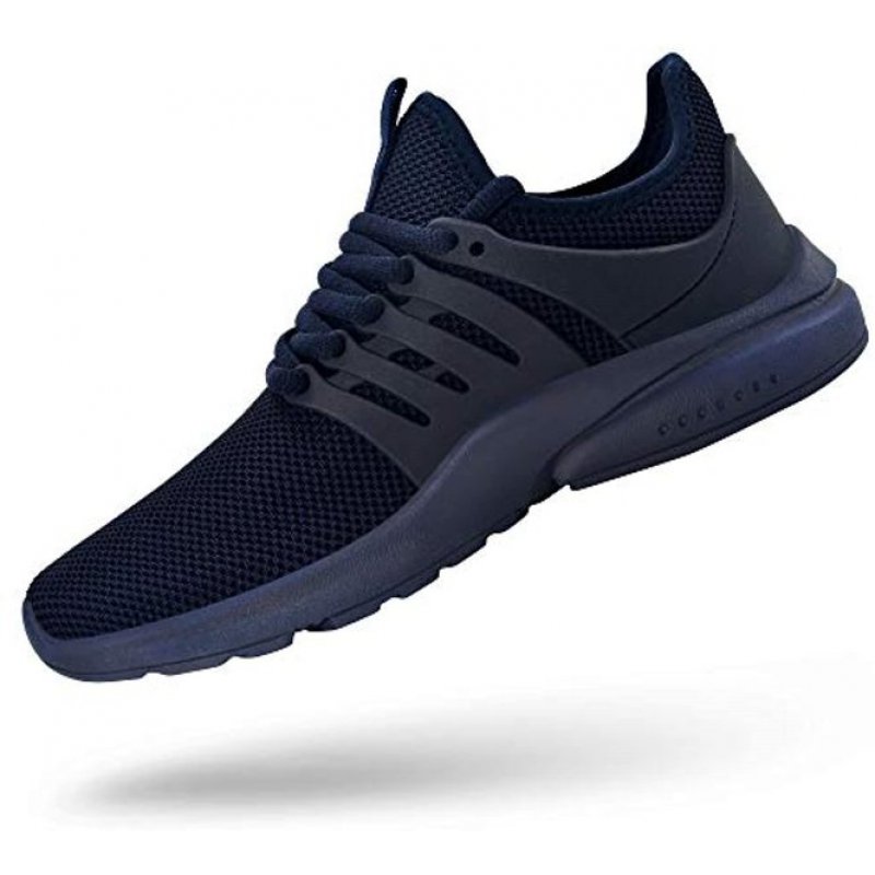 Feetmat Men's Non Slip Gym Sneakers Lightweight Breathable Athletic Running Walking Tennis Shoes Navy Blue Feetmat Men's Non Slip Gym Sneakers Lightweight Breathable Athletic Running Walking Tennis Shoes Navy Blue