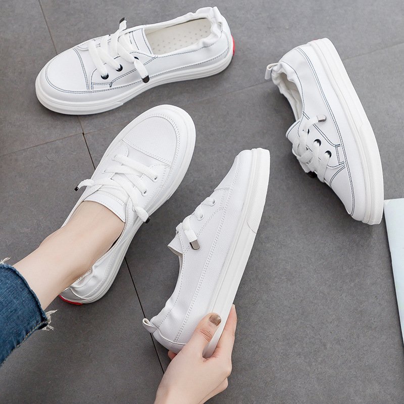 Flying woven sports shoes female breathable white shoes female 2021 summer new student running board shoes lazy Flying woven sports shoes female breathable white shoes female 2021 summer new student running board shoes lazy